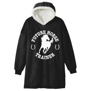 Future Horse Trainer For  Hooded Wearable Blanket