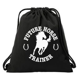 Future Horse Trainer For  Drawstring Bag