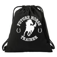 Future Horse Trainer For  Drawstring Bag