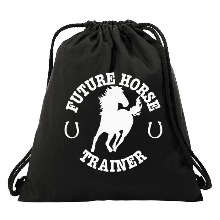 Future Horse Trainer For  Drawstring Bag