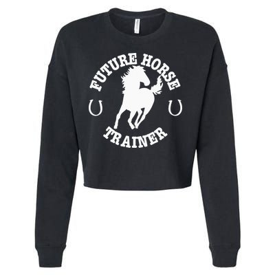 Future Horse Trainer For  Cropped Pullover Crew