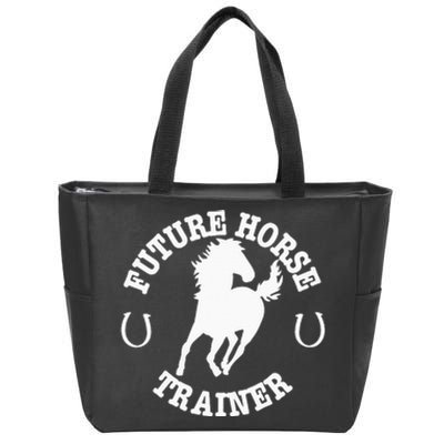 Future Horse Trainer For  Zip Tote Bag