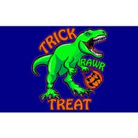 Funny Halloween Trick Rawr Treat TRex Dinosaur With Pumpkin Gift Bumper Sticker