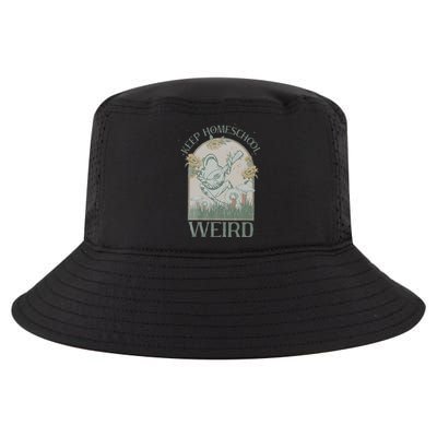 Funny Homeschool Teaching Keep Homeschool Weird Frog Mushroom Cool Comfort Performance Bucket Hat