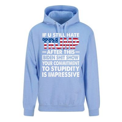 Funny Hate Trump After Biden If U Still Hate Trump After This Biden Unisex Surf Hoodie