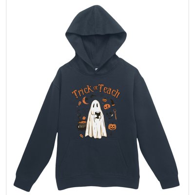 Funny Halloween Trick Or Teach Teachers Gifts Cute Ghost Urban Pullover Hoodie