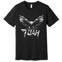 Funny Hawk Tuah Guy Spit Joke Wet That Thang Splash Down Premium T-Shirt