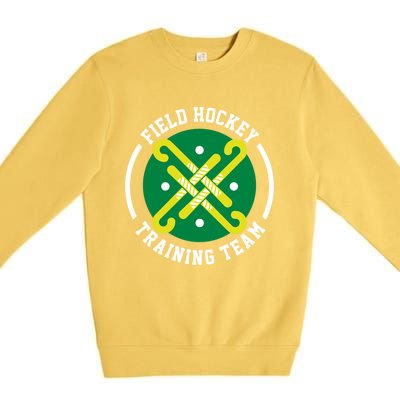 Field Hockey Training Team / Coach Fans Players Game Day Gift Premium Crewneck Sweatshirt