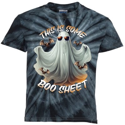 Funny Halloween This Is Some Boo Sheet Costume Design Kids Tie-Dye T-Shirt