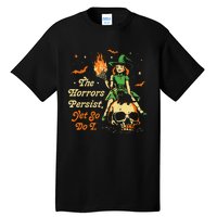 Funny Halloween The Horrors Persist Yet So Do I Tall T-Shirt