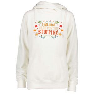 Funny Happy Thanksgiving Turkey Pumpkin Pie Autumn Gift Womens Funnel Neck Pullover Hood