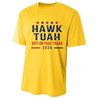 Funny Hawk Tuah Girl Spit On That Thing Performance Sprint T-Shirt