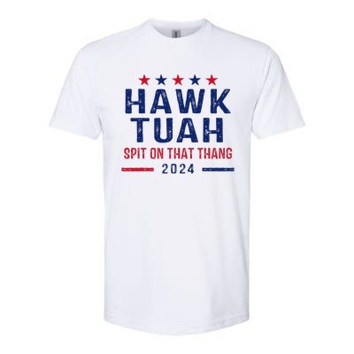 Funny Hawk Tuah Girl Spit On That Thing Softstyle® CVC T-Shirt