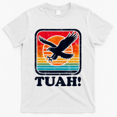 Funny Hawk Tuah Tush Camping Hiking Sarcastic T-Shirt