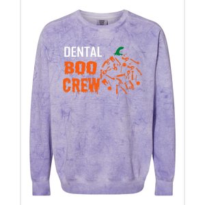 Funny Halloween Tooth Pumpkin For Dentist Boo Crew Funny Gift Colorblast Crewneck Sweatshirt