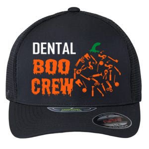 Funny Halloween Tooth Pumpkin For Dentist Boo Crew Funny Gift Flexfit Unipanel Trucker Cap