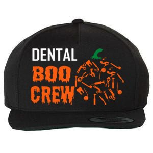 Funny Halloween Tooth Pumpkin For Dentist Boo Crew Funny Gift Wool Snapback Cap