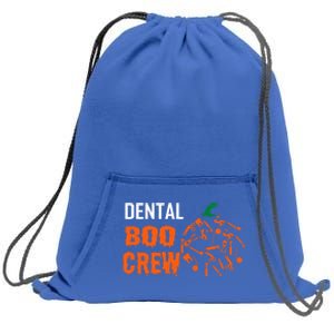 Funny Halloween Tooth Pumpkin For Dentist Boo Crew Funny Gift Sweatshirt Cinch Pack Bag