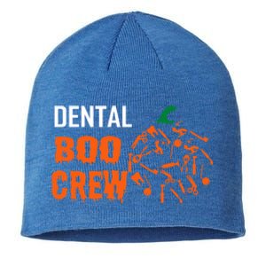 Funny Halloween Tooth Pumpkin For Dentist Boo Crew Funny Gift Sustainable Beanie