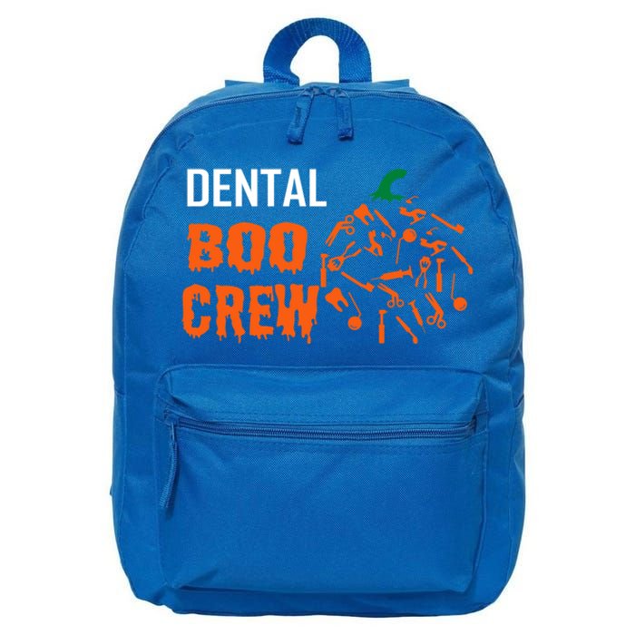 Funny Halloween Tooth Pumpkin For Dentist Boo Crew Funny Gift 16 in Basic Backpack