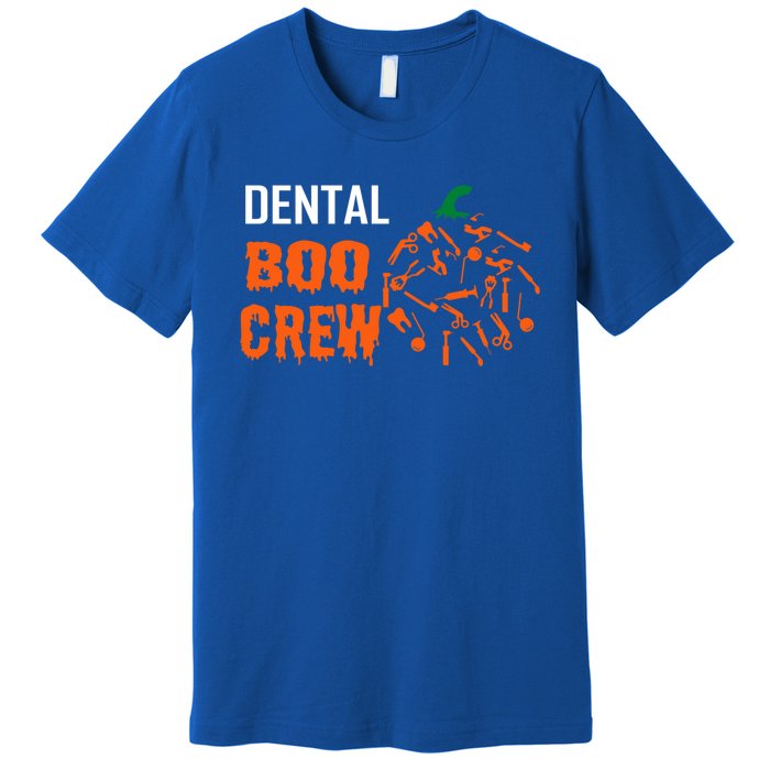 Funny Halloween Tooth Pumpkin For Dentist Boo Crew Funny Gift Premium T-Shirt