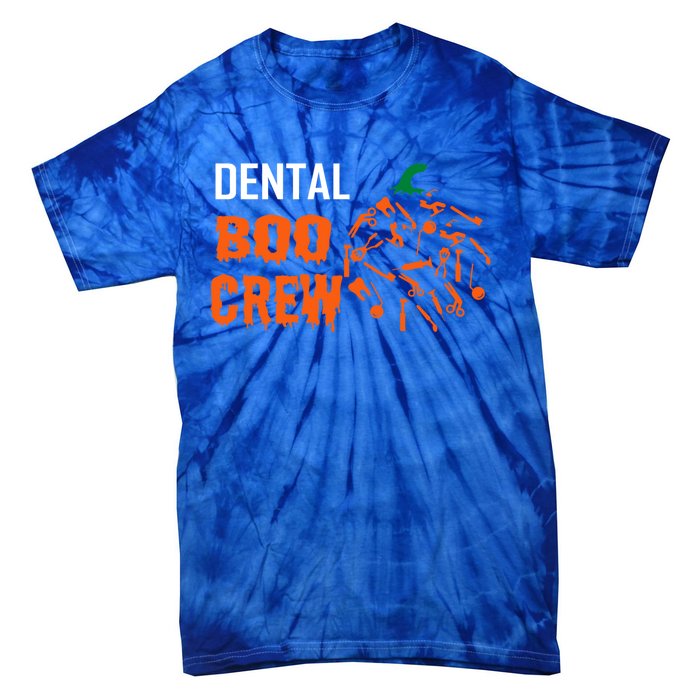 Funny Halloween Tooth Pumpkin For Dentist Boo Crew Funny Gift Tie-Dye T-Shirt