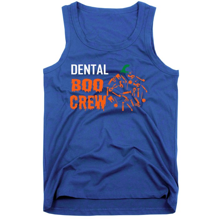 Funny Halloween Tooth Pumpkin For Dentist Boo Crew Funny Gift Tank Top