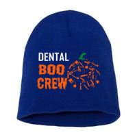 Funny Halloween Tooth Pumpkin For Dentist Boo Crew Funny Gift Short Acrylic Beanie