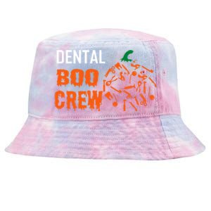 Funny Halloween Tooth Pumpkin For Dentist Boo Crew Funny Gift Tie-Dyed Bucket Hat