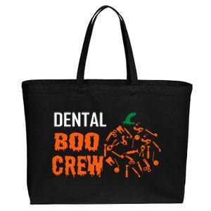 Funny Halloween Tooth Pumpkin For Dentist Boo Crew Funny Gift Cotton Canvas Jumbo Tote