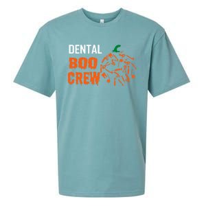 Funny Halloween Tooth Pumpkin For Dentist Boo Crew Funny Gift Sueded Cloud Jersey T-Shirt