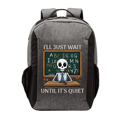 Funny Halloween Teacher ILl Just Wait Until ItS Quiet Vector Backpack