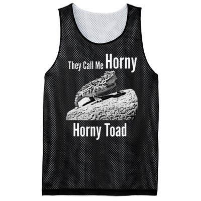 Funny Horny Toad They Call Me Horny Funny Reptile Lizard Mesh Reversible Basketball Jersey Tank