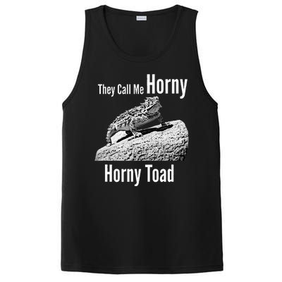 Funny Horny Toad They Call Me Horny Funny Reptile Lizard PosiCharge Competitor Tank