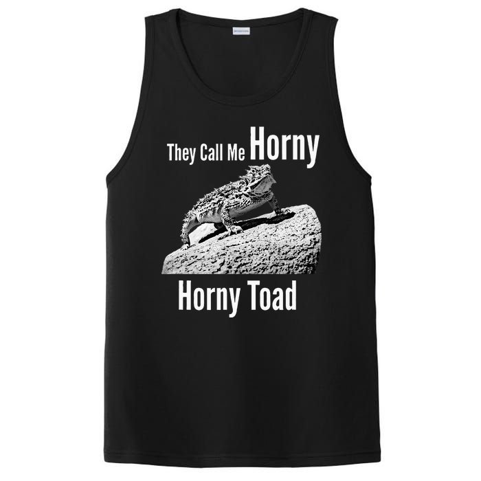 Funny Horny Toad They Call Me Horny Funny Reptile Lizard PosiCharge Competitor Tank