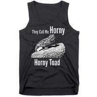 Funny Horny Toad They Call Me Horny Funny Reptile Lizard Tank Top