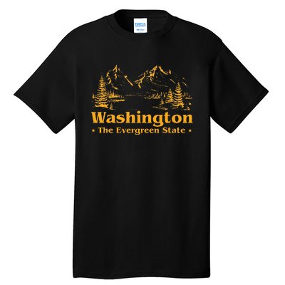 Funny Home The Evergreen State Tall T-Shirt