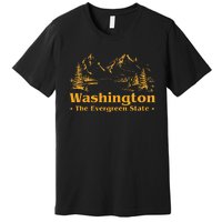 Funny Home The Evergreen State Premium T-Shirt