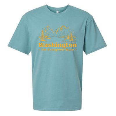 Funny Home The Evergreen State Sueded Cloud Jersey T-Shirt