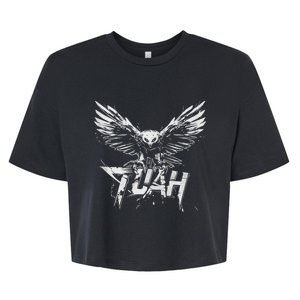 Funny Hawk Tuah Guy Spit Joke Wet That Thang Splash Down Bella+Canvas Jersey Crop Tee