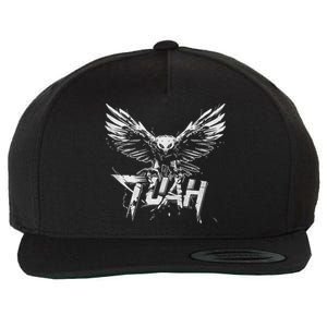 Funny Hawk Tuah Guy Spit Joke Wet That Thang Splash Down Wool Snapback Cap