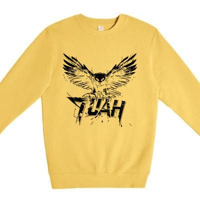 Funny Hawk Tuah Guy Spit Joke Wet That Thang Splash Down Premium Crewneck Sweatshirt