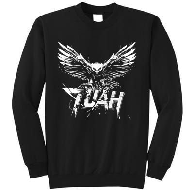 Funny Hawk Tuah Guy Spit Joke Wet That Thang Splash Down Tall Sweatshirt