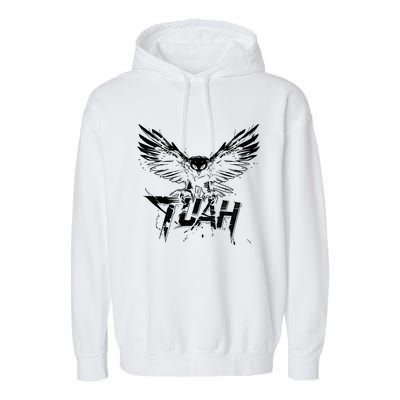 Funny Hawk Tuah Guy Spit Joke Wet That Thang Splash Down Garment-Dyed Fleece Hoodie