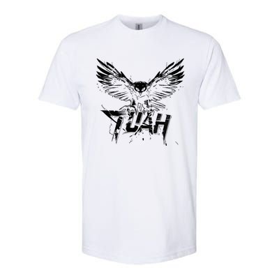 Funny Hawk Tuah Guy Spit Joke Wet That Thang Splash Down Softstyle CVC T-Shirt