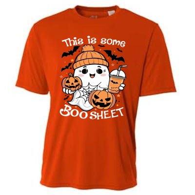 Funny Halloween This Is Some Boo Sheet Ghost Retro Halloween Gift Cooling Performance Crew T-Shirt