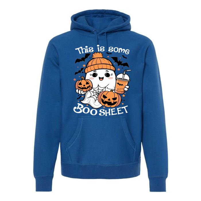 Funny Halloween This Is Some Boo Sheet Ghost Retro Halloween Gift Premium Hoodie