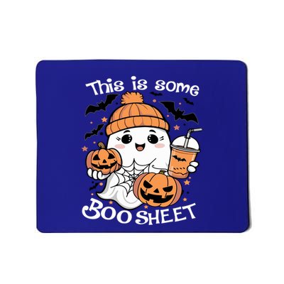 Funny Halloween This Is Some Boo Sheet Ghost Retro Halloween Gift Mousepad