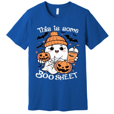 Funny Halloween This Is Some Boo Sheet Ghost Retro Halloween Gift Premium T-Shirt