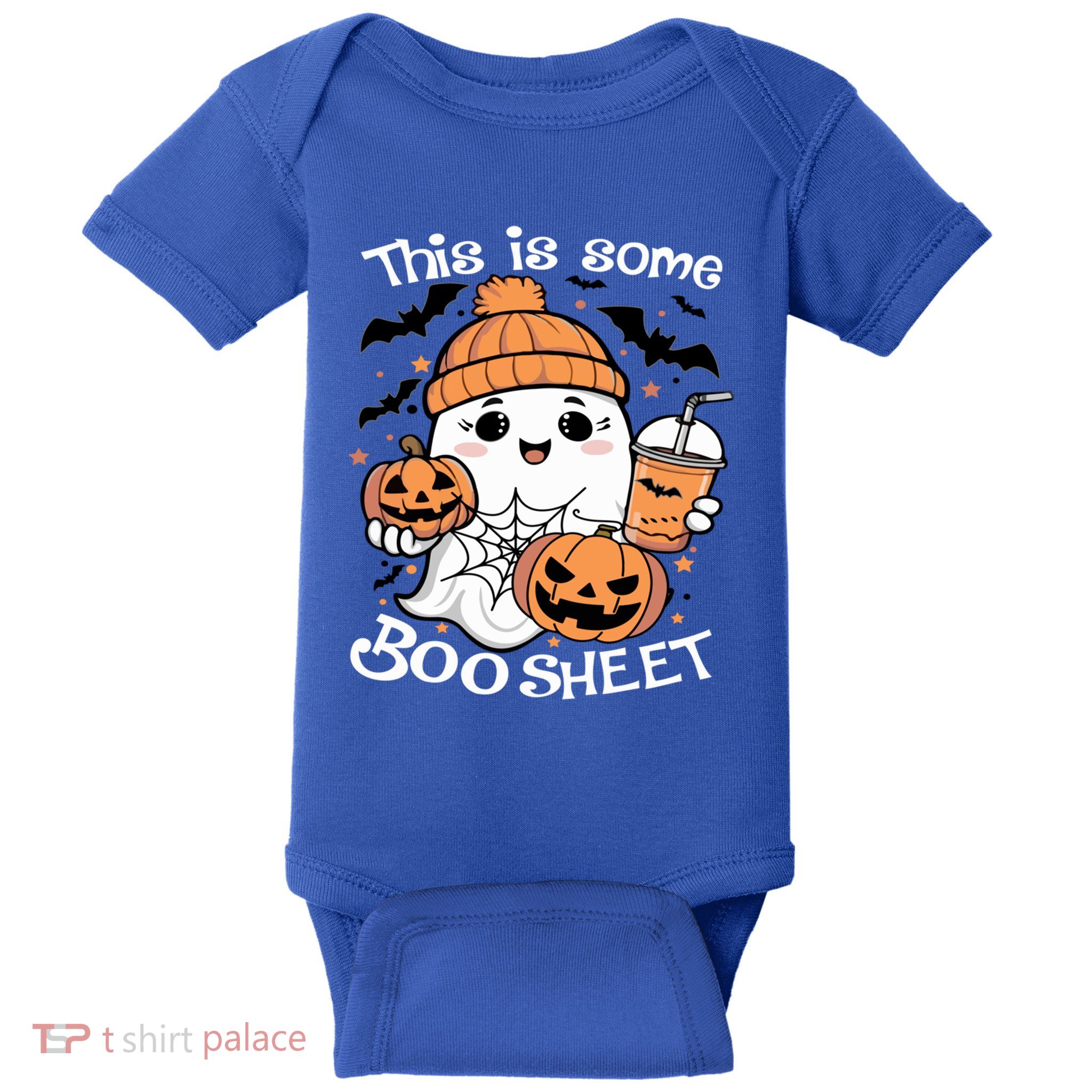 Funny Halloween This Is Some Boo Sheet Ghost Retro Halloween Gift Baby Bodysuit